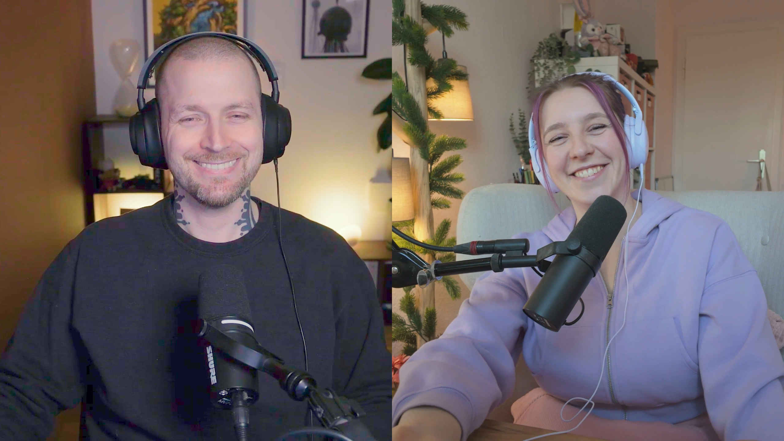 Portrait von Layna und Hauke in einer authentischen Studio-Situation